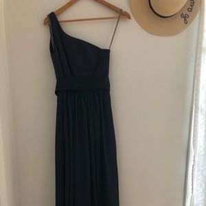 Midnight David’s Bridal Vera Wang One Shoulder